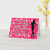 Geordieのバースデー・カード-すばらしい少女 カード (黄色い花)