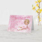 Geordieのバースデー・カード-甘く小さいDeva カード (黄色い花)