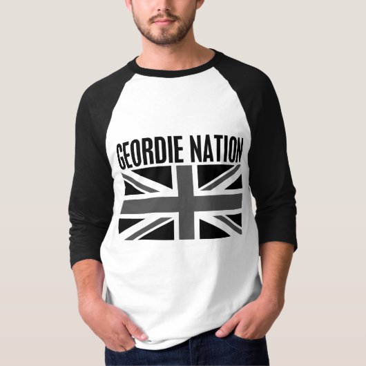 Geordieの国家BW Tシャツ (正面)