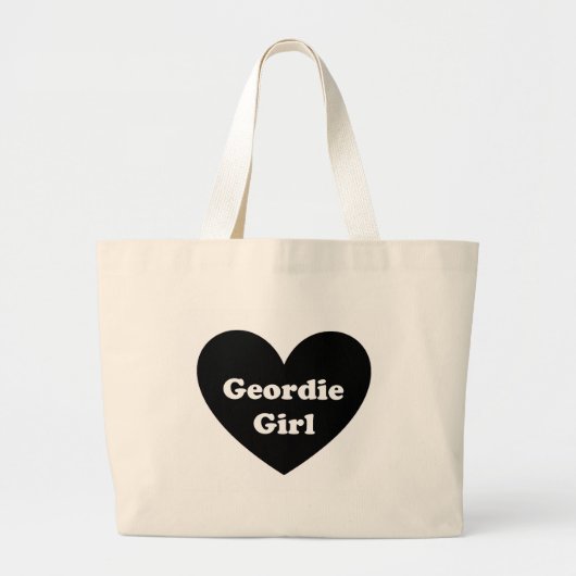 Geordieの女の子 ラージトートバッグ (正面)
