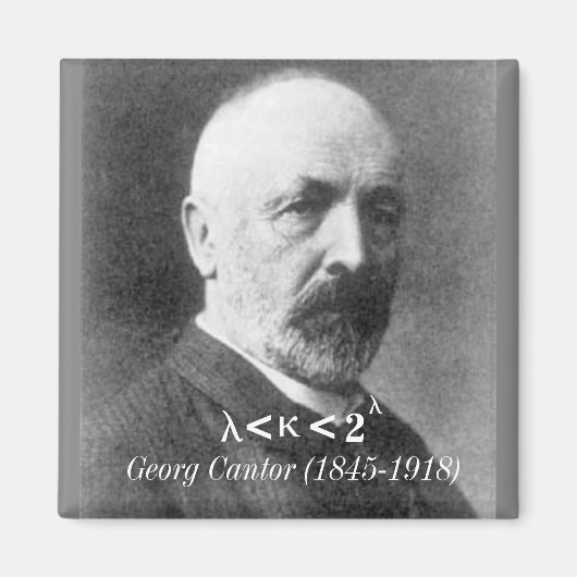 Georg Cantor、連続体の仮説 マグネット (正面)