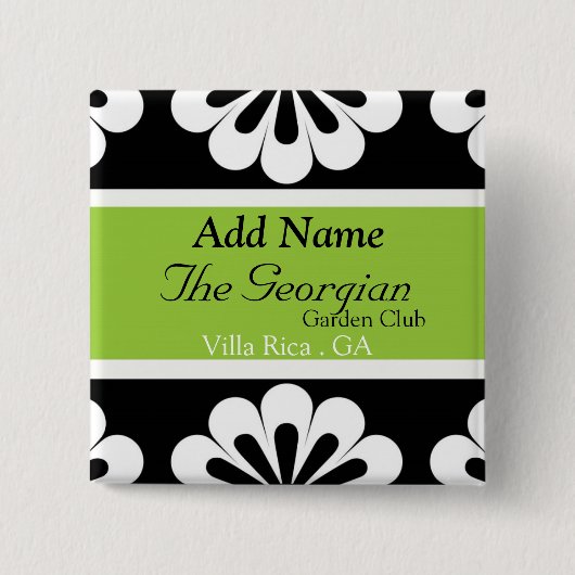 Georgainの庭クラブ 缶バッジ (正面)