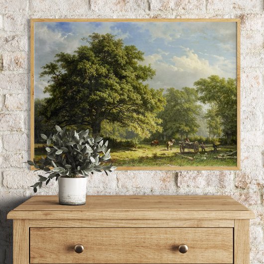 George Andries Rothによるベンテイムの森の景色 ポスター