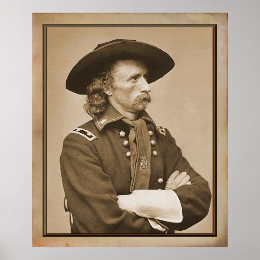 George Armstrong Custer 1876 Photograph ポスター (正面)