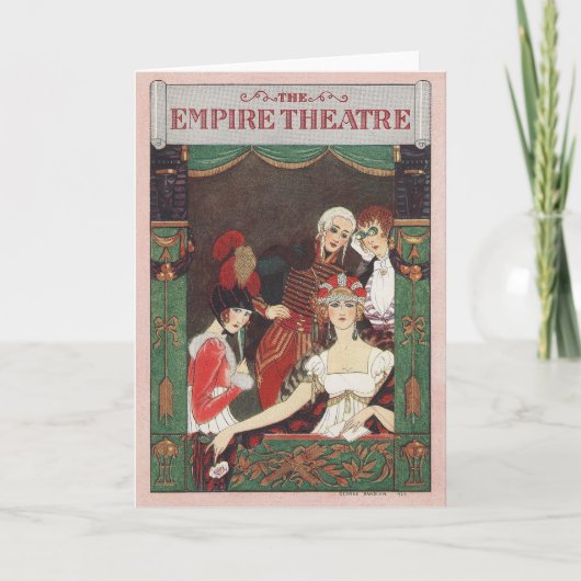 George Barbier、アールデコサンキューカード サンキューカード (正面)