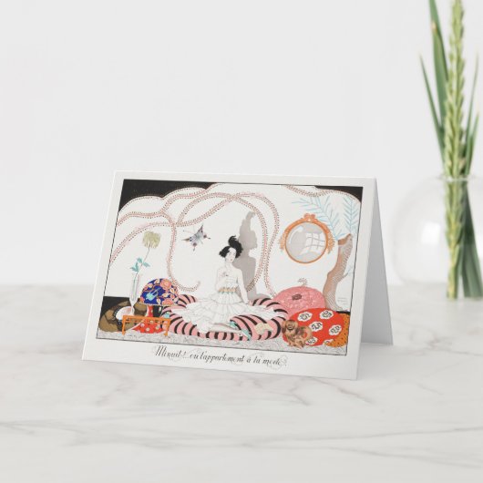 George Barbier、アールデコサンキューカード サンキューカード (正面)