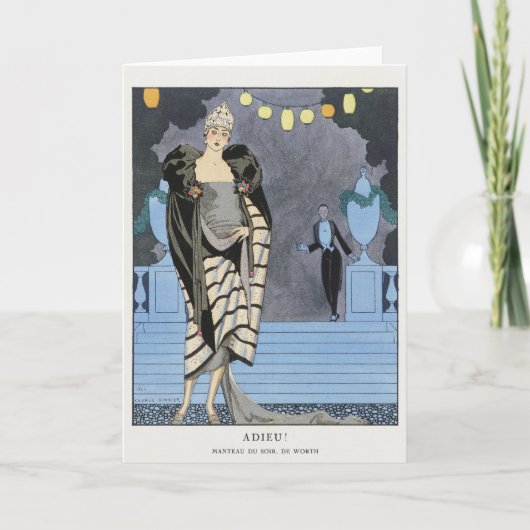 George Barbier、アールデコサンキューカード サンキューカード (正面)