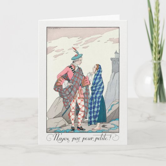 George Barbier、アールデコサンキューカード サンキューカード (正面)