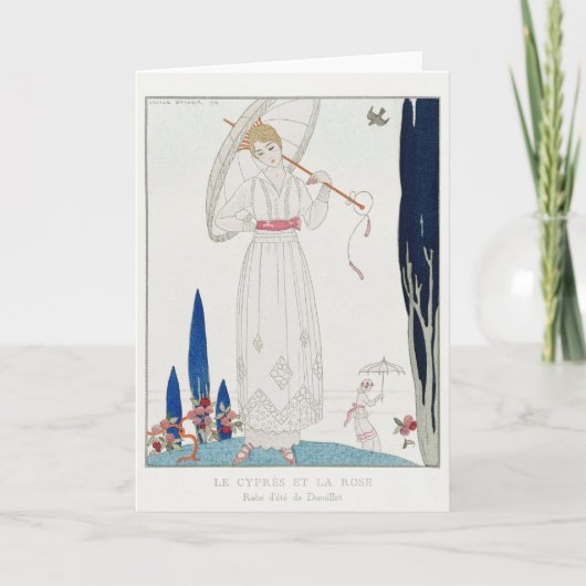 George Barbier、アールデコサンキューカード サンキューカード (正面)