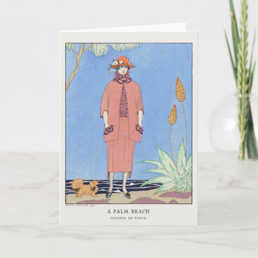 George Barbier、アールデコサンキューカード サンキューカード (正面)