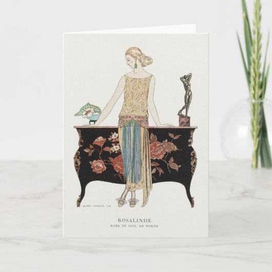 George Barbier、アールデコサンキューカード サンキューカード (正面)