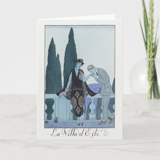 George Barbier、アールデコサンキューカード サンキューカード (正面)