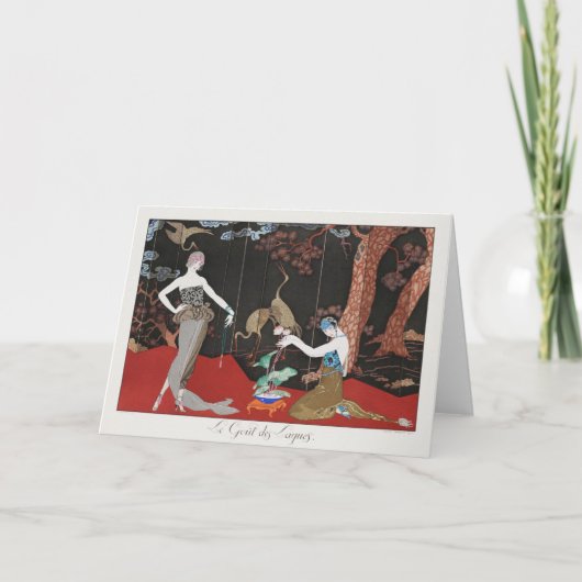 George Barbier、アールデコサンキューカード サンキューカード (正面)