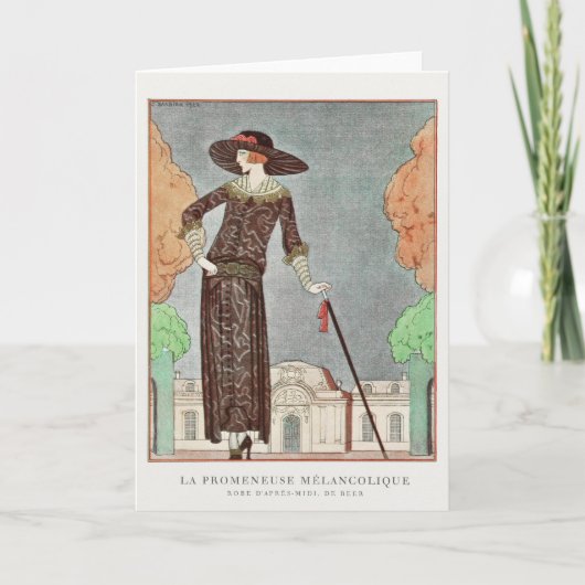 George Barbier、アールデコサンキューカード サンキューカード (正面)