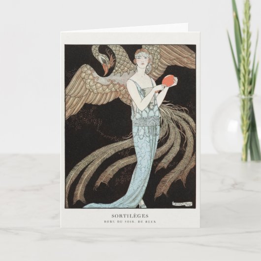 George Barbier、アールデコサンキューカード サンキューカード (正面)