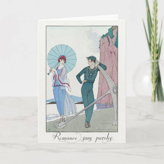 George Barbier、アールデコサンキューカード サンキューカード (正面)