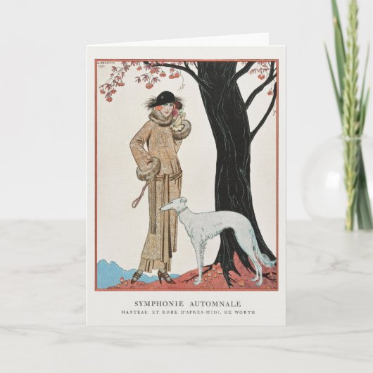 George Barbier、アールデコサンキューカード サンキューカード (正面)