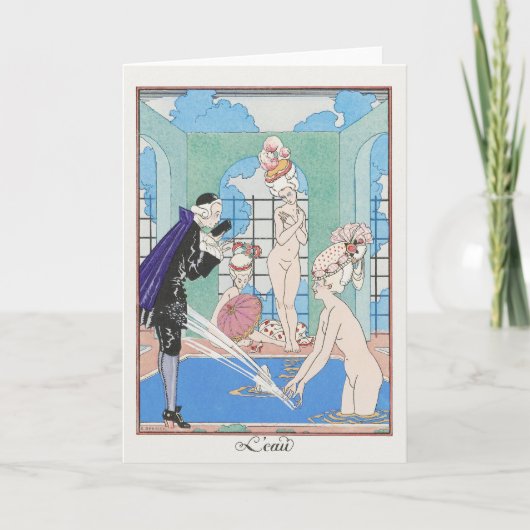 George Barbier、アールデコサンキューカード サンキューカード (正面)