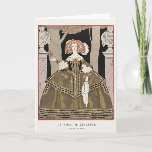 George Barbier、アールデコサンキューカード サンキューカード (正面)