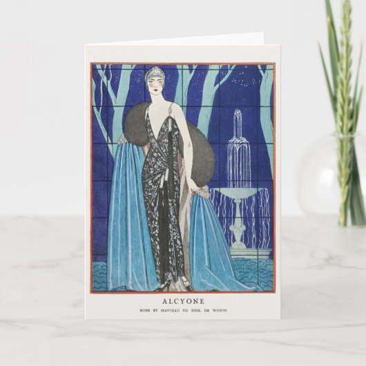 George Barbier、アールデコサンキューカード サンキューカード (正面)