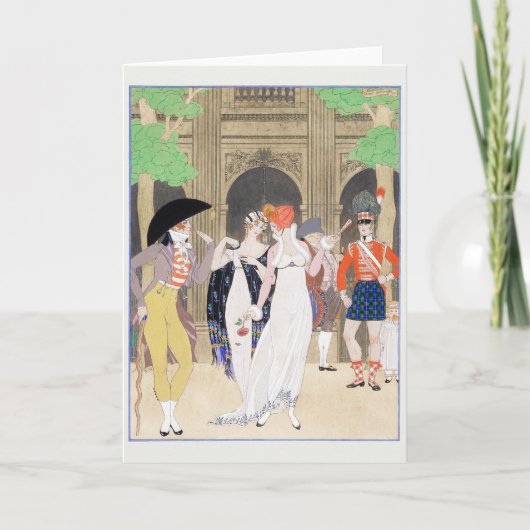 George Barbier、アールデコサンキューカード サンキューカード (正面)