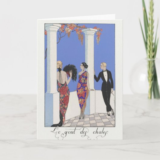 George Barbier、アールデコサンキューカード サンキューカード (正面)