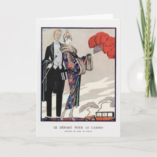 George Barbier、アールデコサンキューカード サンキューカード (正面)