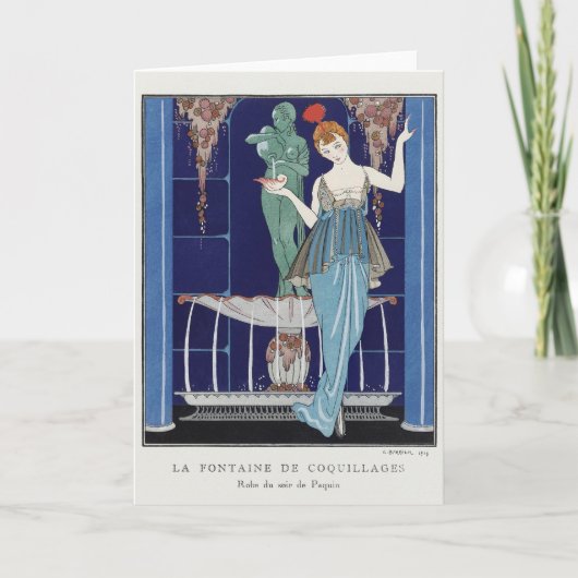 George Barbier、アールデコサンキューカード サンキューカード (正面)