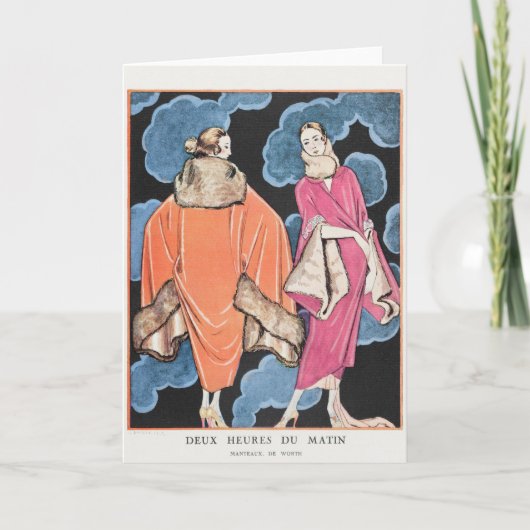 George Barbier、アールデコサンキューカード サンキューカード (正面)