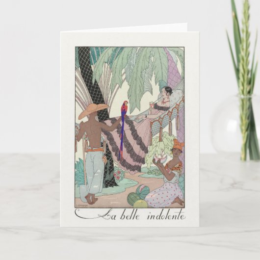 George Barbier、アールデコサンキューカード サンキューカード (正面)