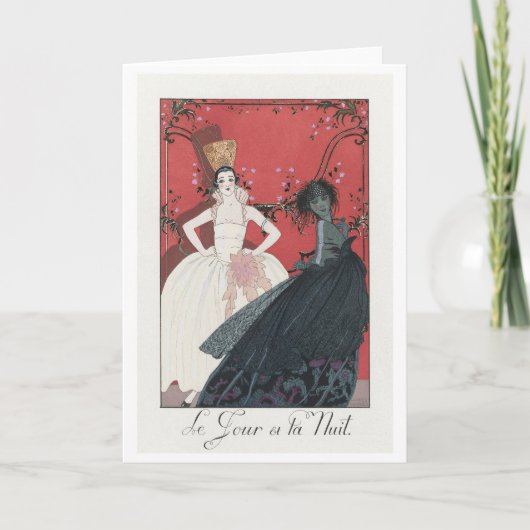 George Barbier、アールデコサンキューカード サンキューカード (正面)