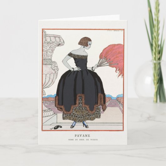 George Barbier、アールデコサンキューカード サンキューカード (正面)