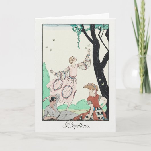 George Barbier、アールデコサンキューカード サンキューカード (正面)