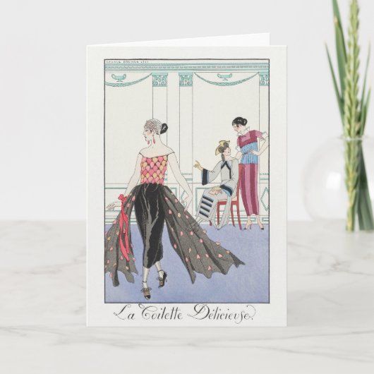 George Barbier、アールデコサンキューカード サンキューカード (正面)