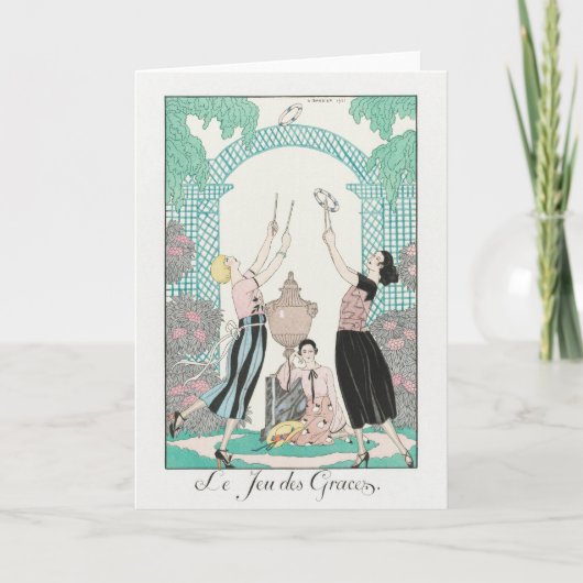 George Barbier、アールデコサンキューカード サンキューカード (正面)