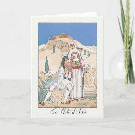 George Barbier、アールデコサンキューカード サンキューカード (正面)