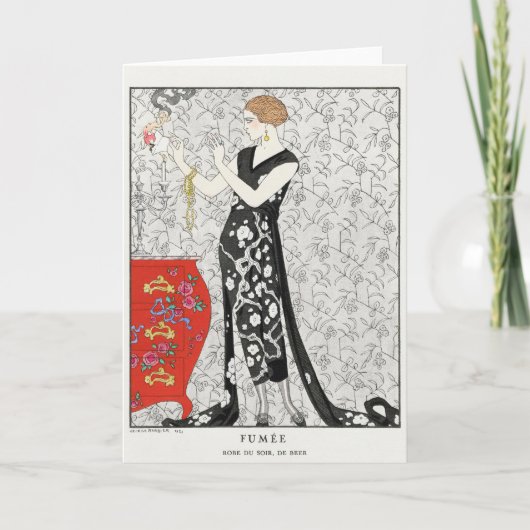 George Barbier、アールデコサンキューカード サンキューカード (正面)