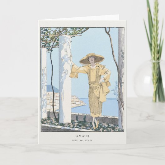 George Barbier、アールデコサンキューカード サンキューカード (正面)