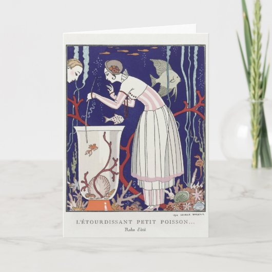 George Barbier、アールデコサンキューカード サンキューカード (正面)