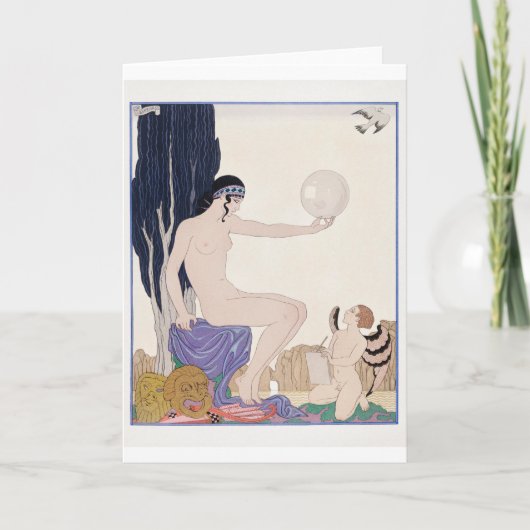 George Barbier、アールデコサンキューカード サンキューカード (正面)