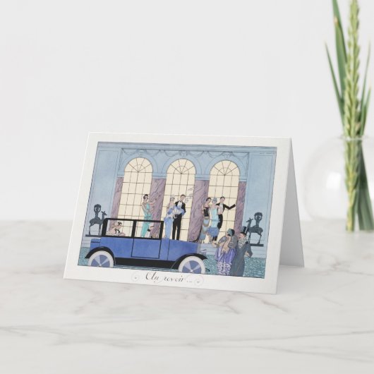 George Barbier、アールデコサンキューカード サンキューカード (正面)