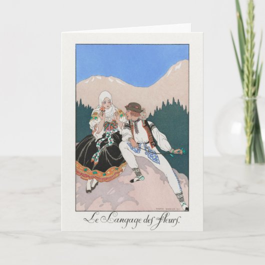 George Barbier、アールデコサンキューカード サンキューカード (正面)