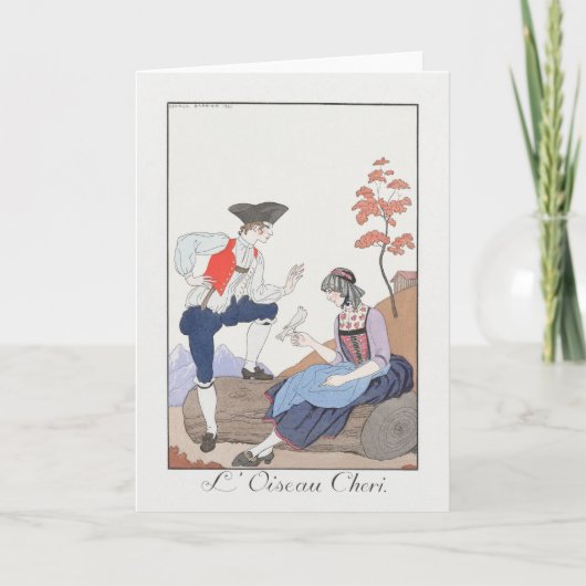 George Barbier、アールデコサンキューカード サンキューカード (正面)