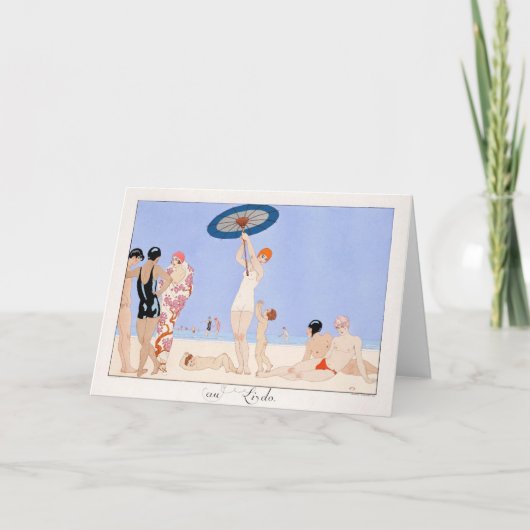 George Barbier、アールデコサンキューカード サンキューカード (正面)