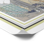 George Barbier Art deco Feather & Fur 12 x 16 ポスター (角)