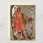 George Catlinによるインディアンチーフマトトープのポートレート (正面/裏面)