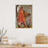 George Catlinによるインディアンチーフマトトープのポートレート ポスター (キッチン)