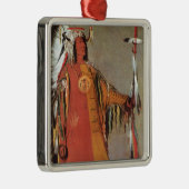 George Catlinによるインディアンチーフマトトープのポートレート メタルオーナメント (右)