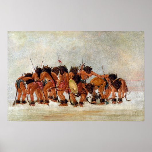 George Catlin Buffalo Dance, Mandan ポスター (正面)