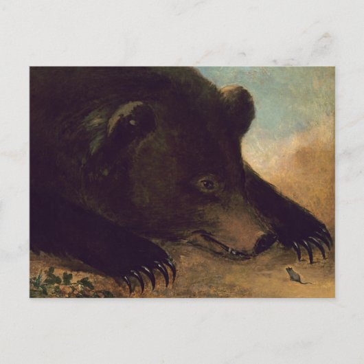 George Catlin - Grizzly Bear and Mouseポストカード ポストカード (正面)